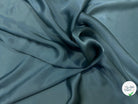 SATIN DE SOIE BLEU VERT FLUIDE 100% SOIE - My Little Coupon