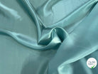 SATIN DE SOIE FLUIDE 100% SOIE BLUE LAGOON (TURQUOISE) - My Little Coupon
