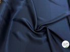 SATIN DE SOIE FLUIDE BLEU MARINE ULTRA CHIC - My Little Coupon