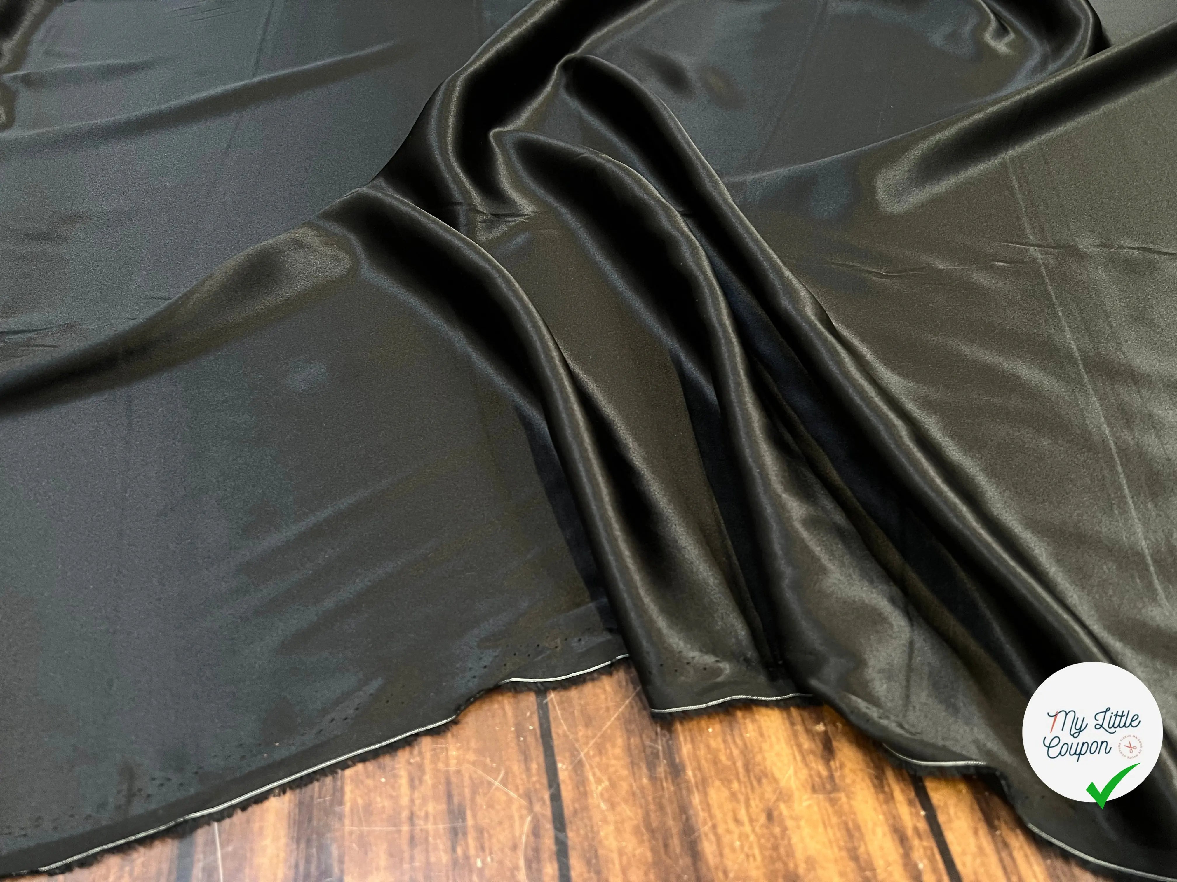 SATIN DE SOIE NOIR - My Little Coupon