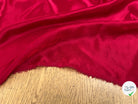 SATIN DE SOIE ROUGE 100% SOIE 140CM - My Little Coupon