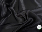SATIN DE SOIE TRÈS FLUIDE NOIR 100% SOIE - My Little Coupon