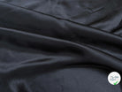SATIN DE SOIE UNI NOIR SAIVANA 100% SOIE FLUIDE - My Little Coupon