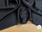 SATIN DE SOIE UNI NOIR SAIVANA 100% SOIE FLUIDE - My Little Coupon