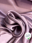 SATIN DE SOIE UNI VIOLET BLOSSOM - My Little Coupon
