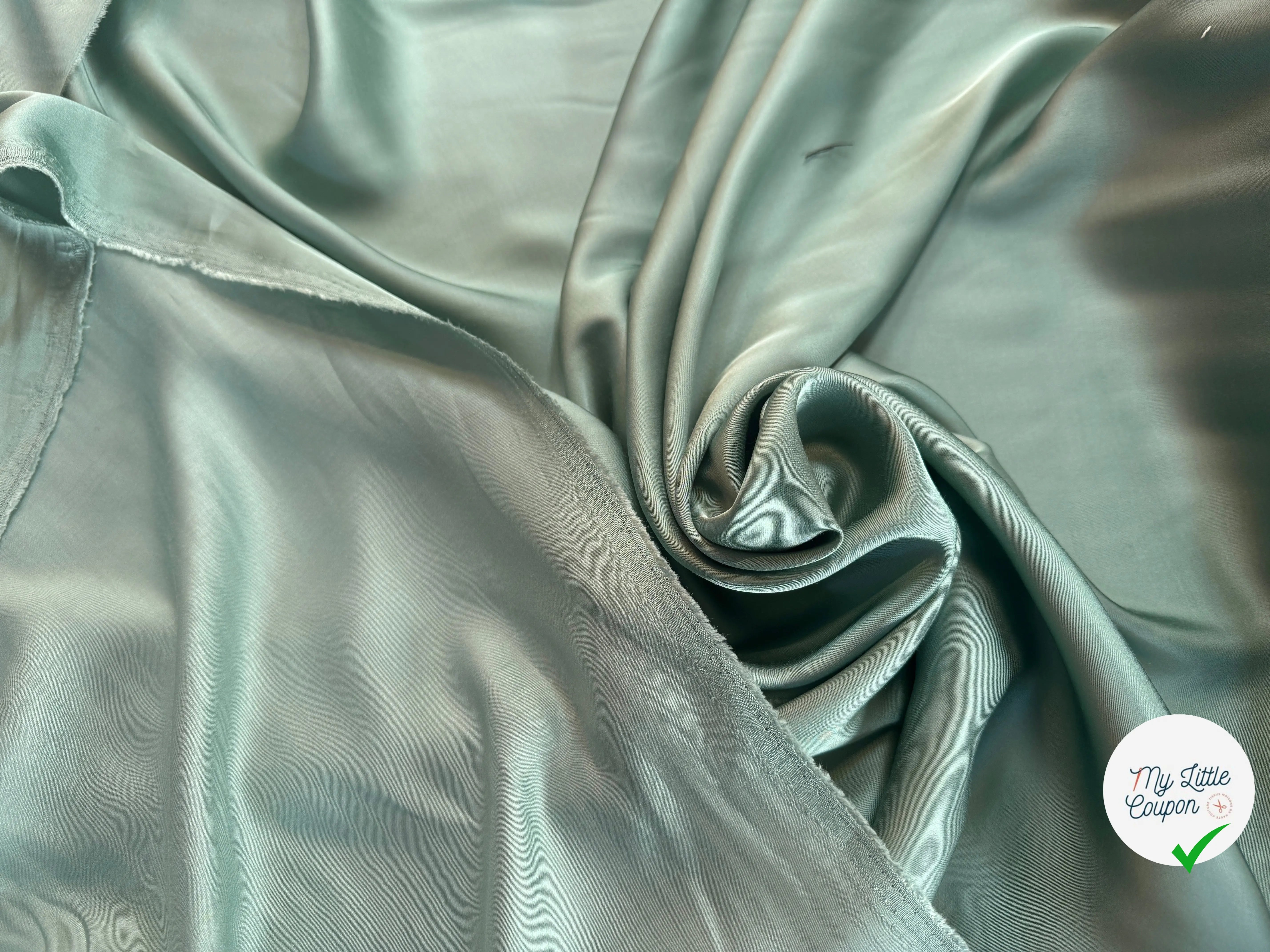 SATIN DE VISCOSE AMANDE - My Little Coupon