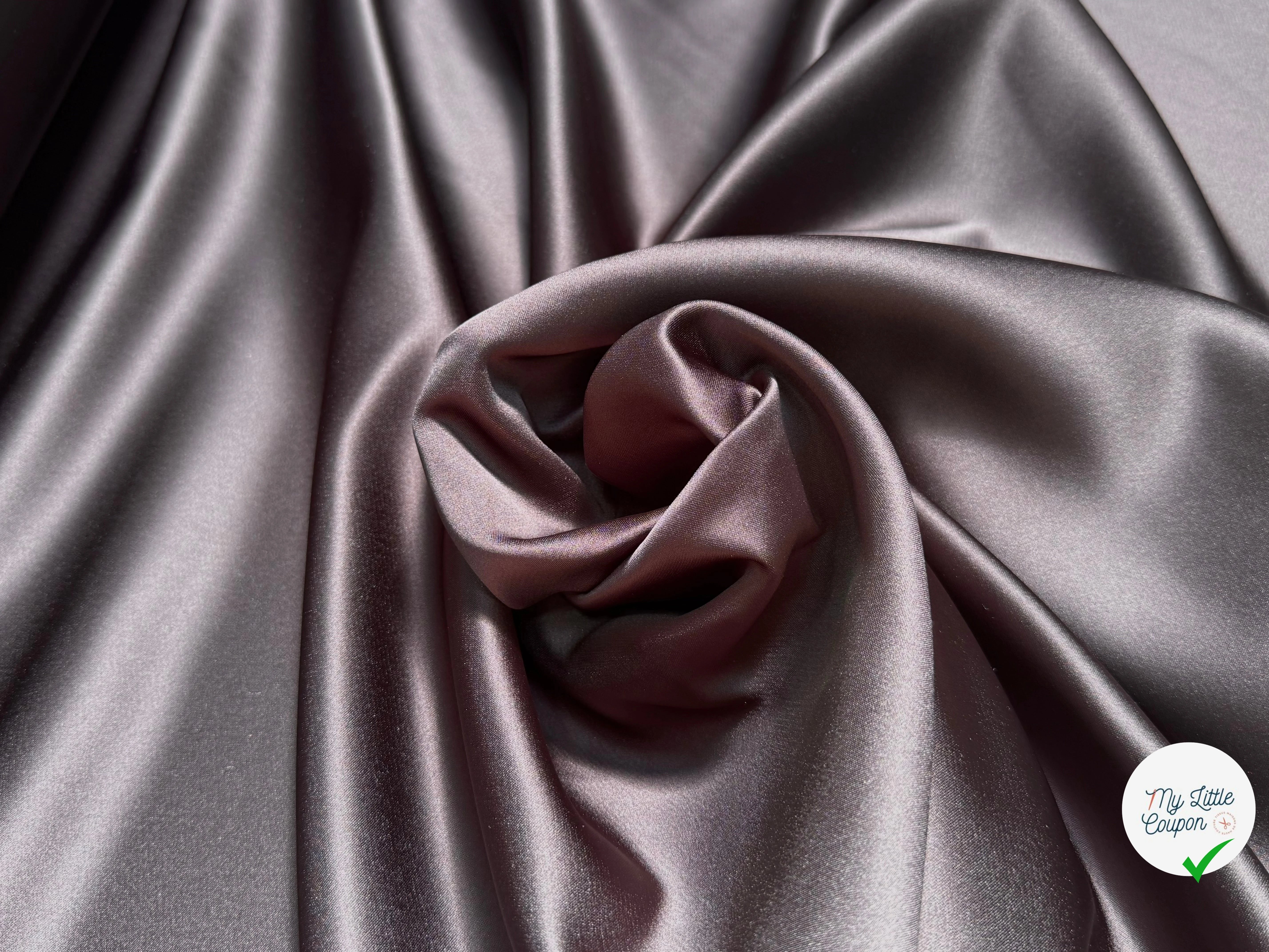 SATIN DOUBLE ÉTTOFE CHOCO NOIR BELLE TENUE - My Little Coupon