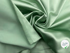 SATIN DUCHESSE EXTENSIBLE VERT AMANDE - My Little Coupon - tissu - coudre