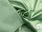 SATIN DUCHESSE EXTENSIBLE VERT AMANDE - My Little Coupon - tissu - coudre