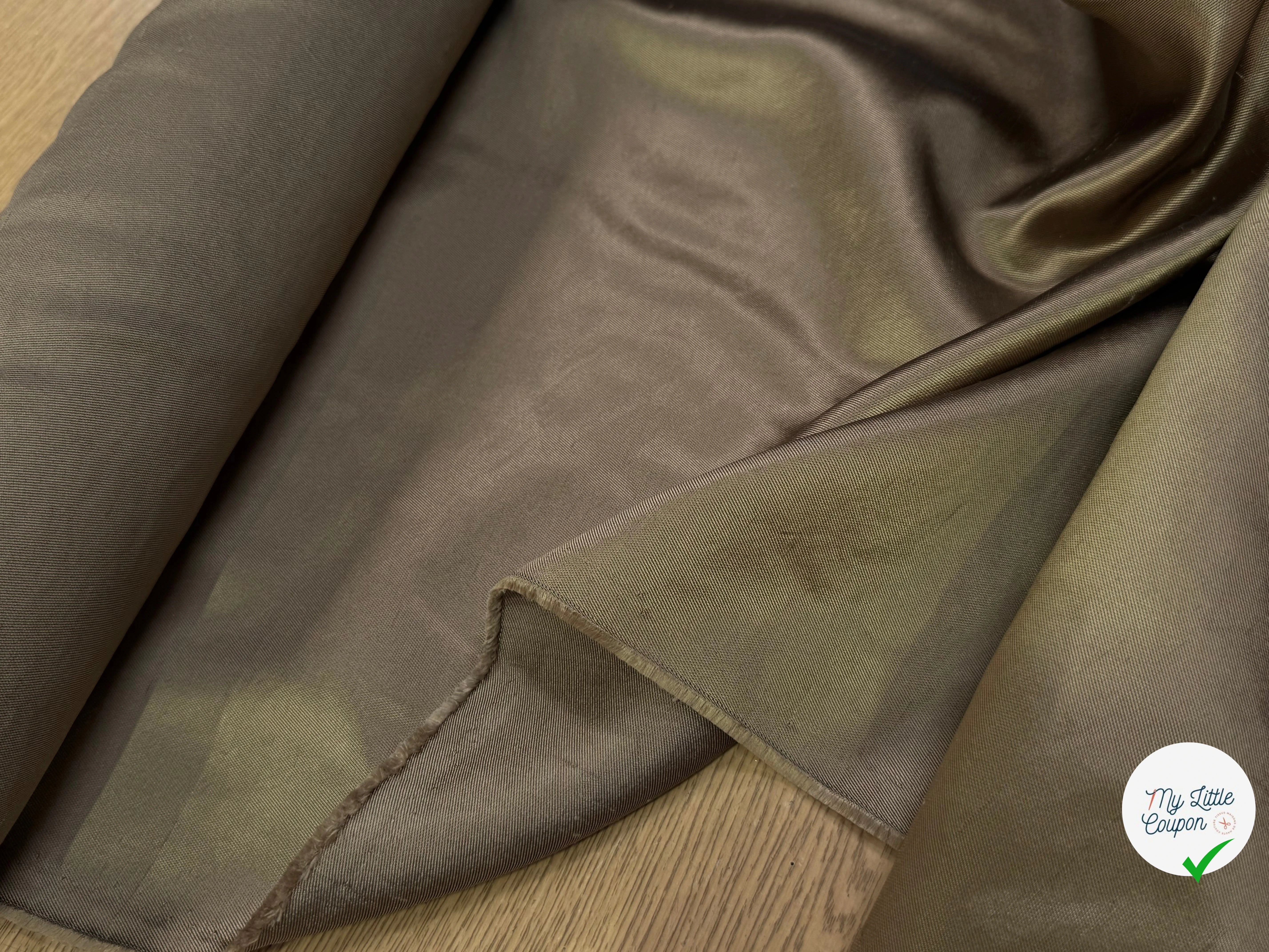 SATIN DUCHESSE TEXTURÉ OR 100% SOIE - My Little Coupon