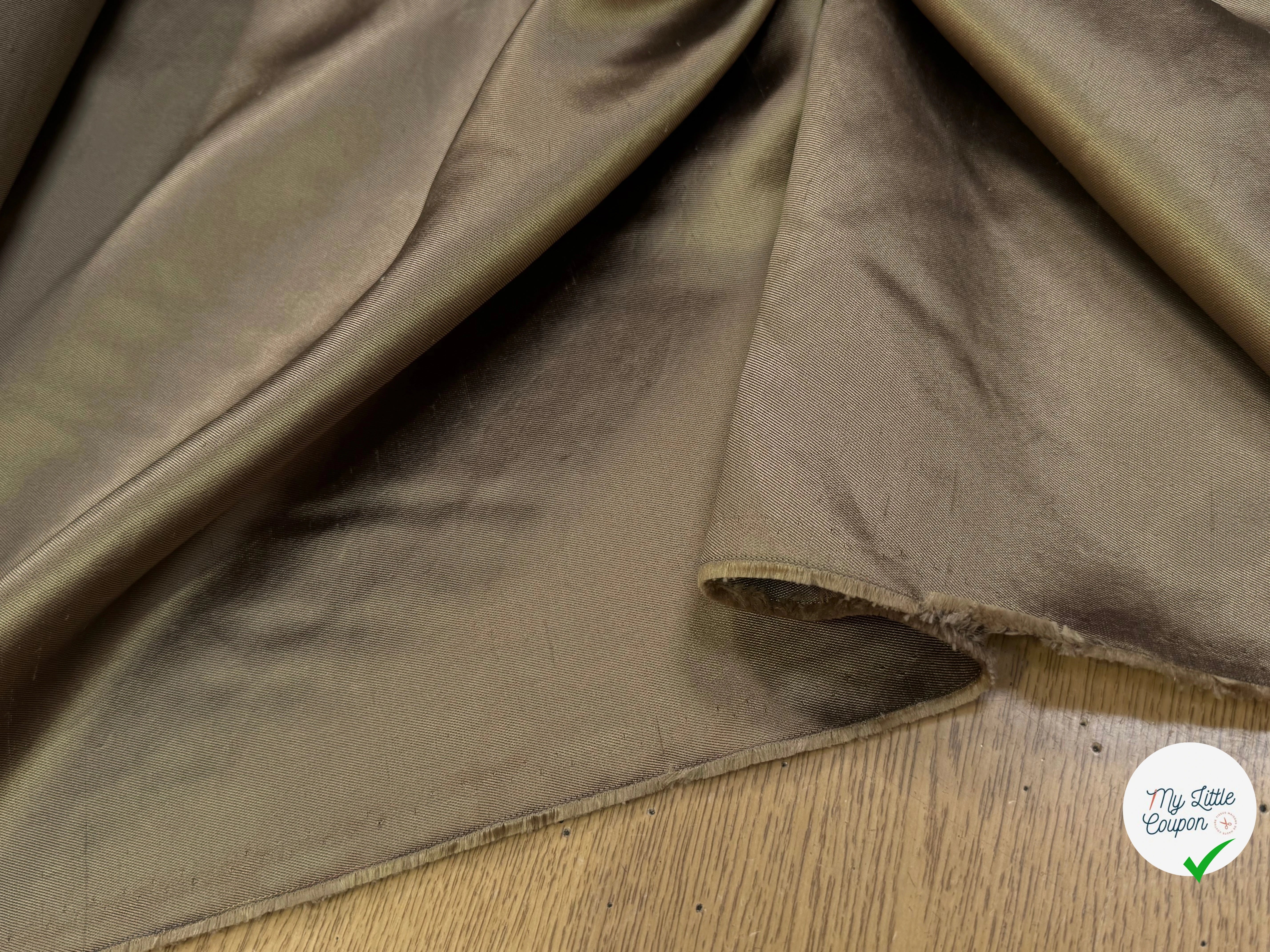 SATIN DUCHESSE TEXTURÉ OR 100% SOIE - My Little Coupon