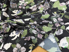 SATIN FLUIDE FOND NOIR SAVANE VERTE MULTICO CHIC - My Little Coupon