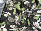 SATIN FLUIDE FOND NOIR SAVANE VERTE MULTICO CHIC - My Little Coupon
