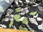 SATIN FLUIDE FOND NOIR SAVANE VERTE MULTICO CHIC - My Little Coupon