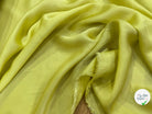 SATIN FLUIDE JAUNE LEMON 100% VISCOSE FROIDE TOUCHER AGRÉABLE - My Little Coupon