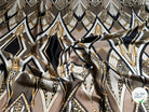 SATIN FLUIDE STYLE BAROQUE MARRON DORÉ - My Little Coupon