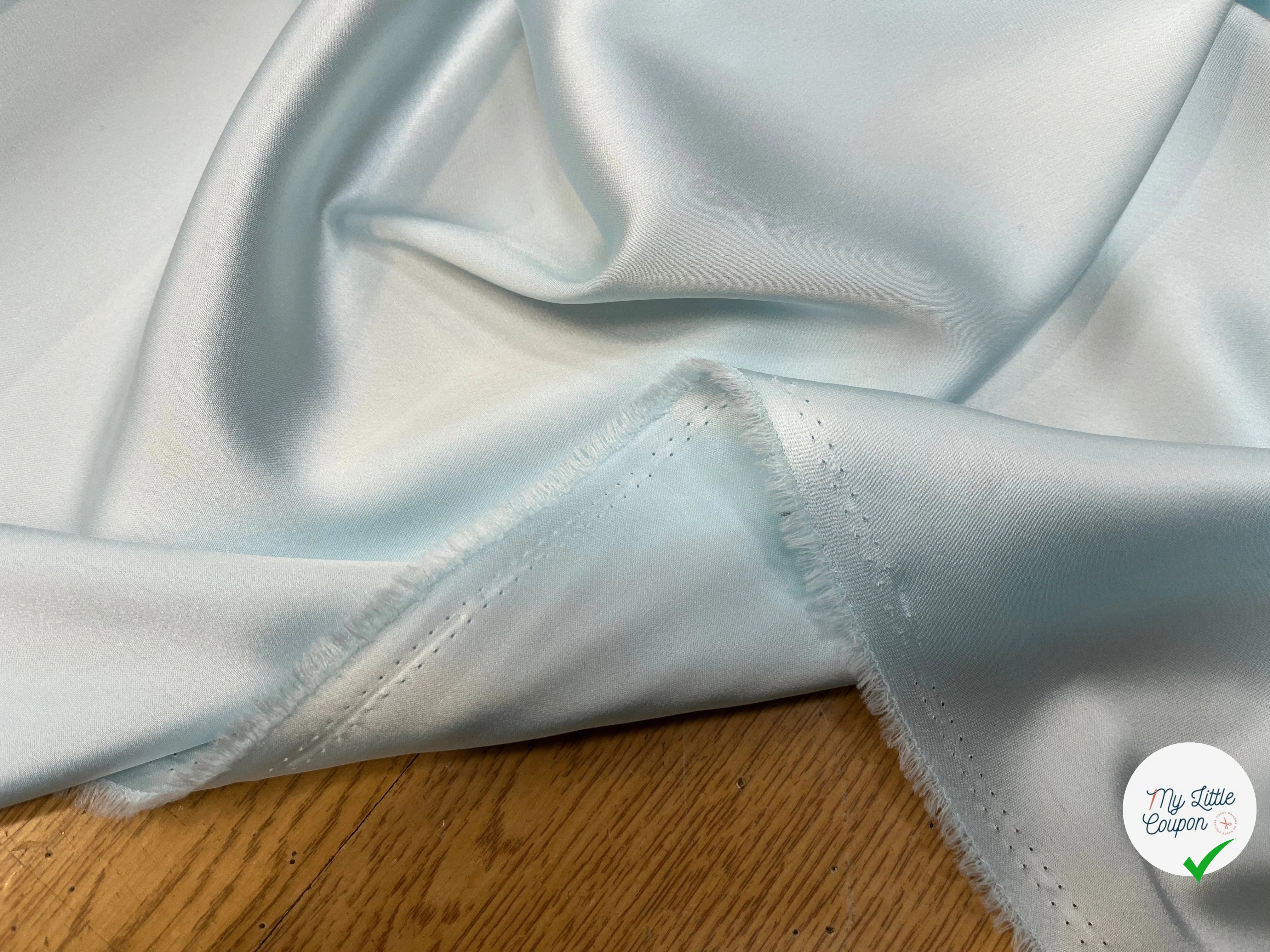 SATIN FROIDE ET FLUIDE 135CM ICEBERG - My Little Coupon