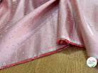 SATIN JACQUARD TEXTURÉ ROSE PÊCHE - My Little Coupon