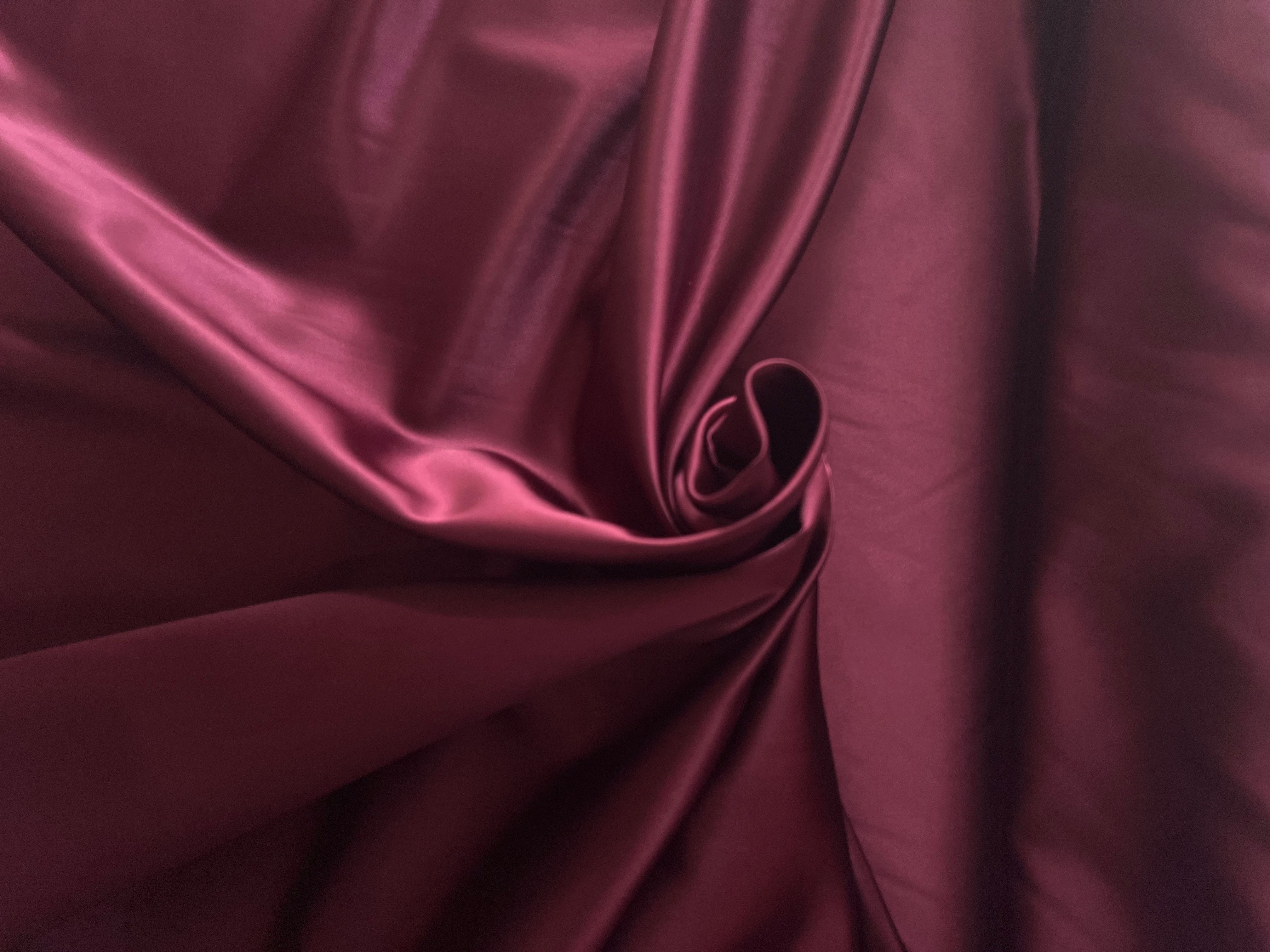SATIN LIE DE VIN QUALITE COUTURE - My Little Coupon