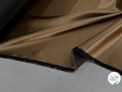 SATIN LOURD EXTRÈMEMENT DOUX TENUE LOURDE MARRON DORÉ - My Little Coupon