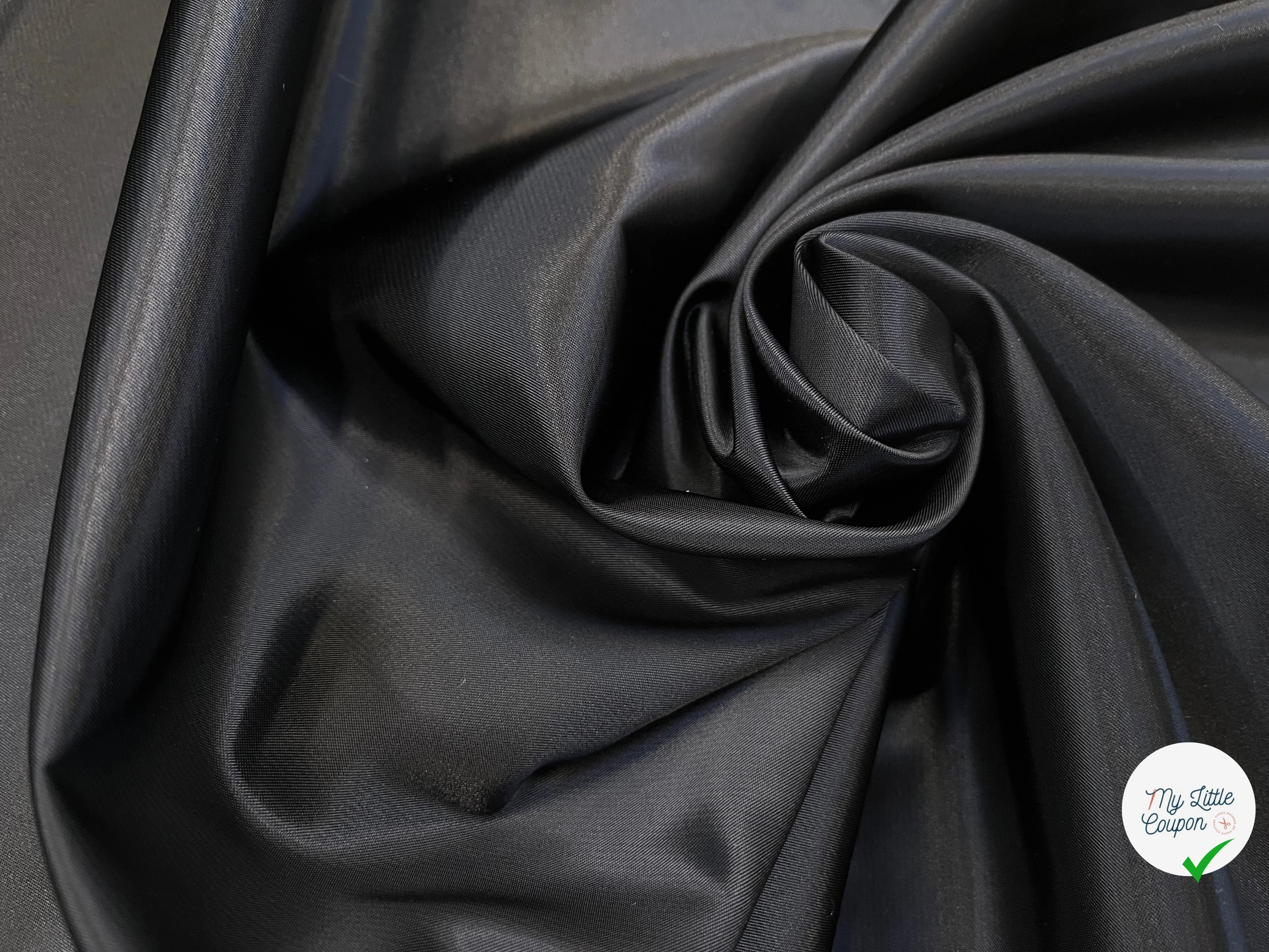 SATIN LOURD NOIR 58% COTON - My Little Coupon