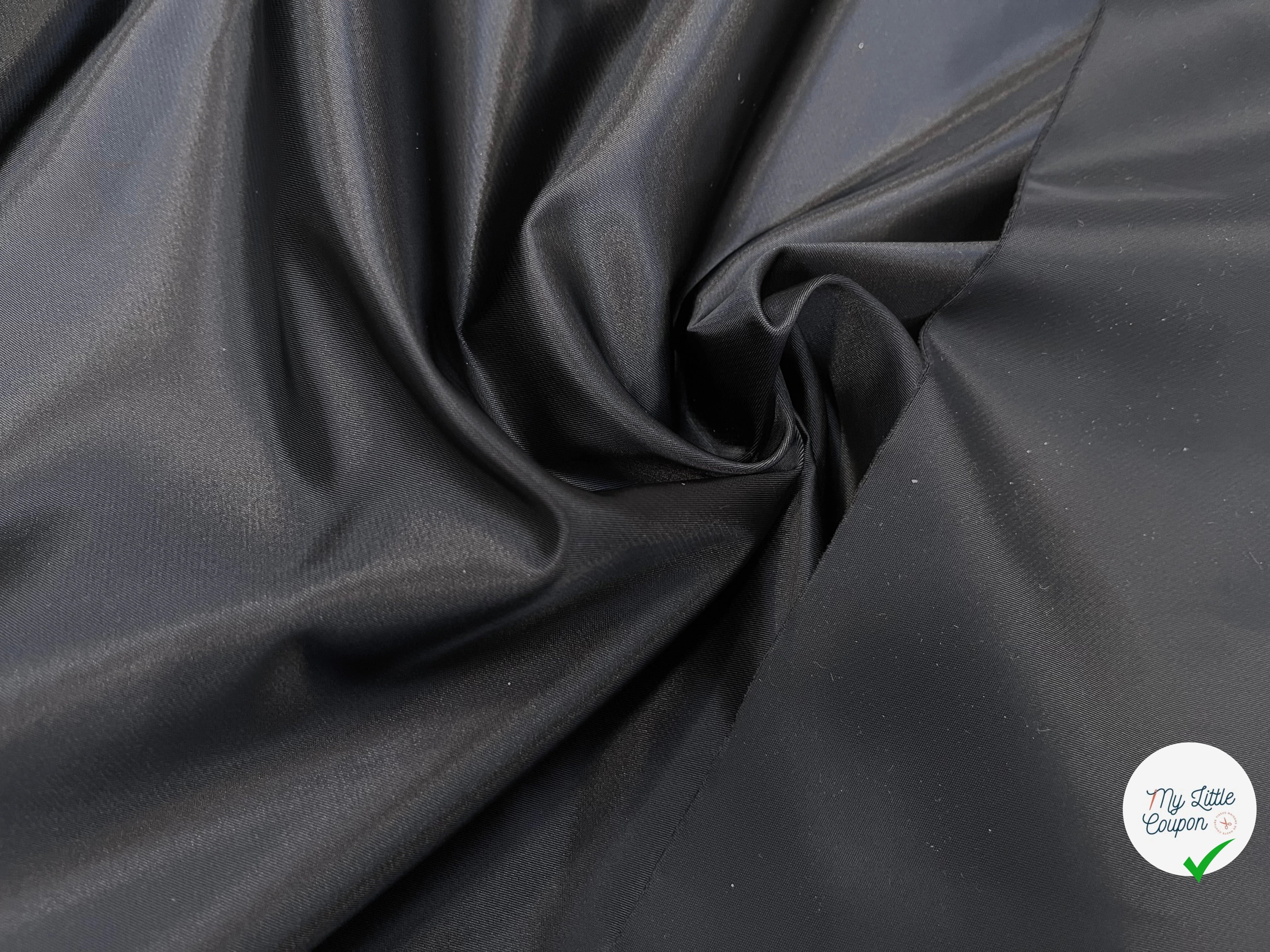 SATIN LOURD NOIR 58% COTON - My Little Coupon