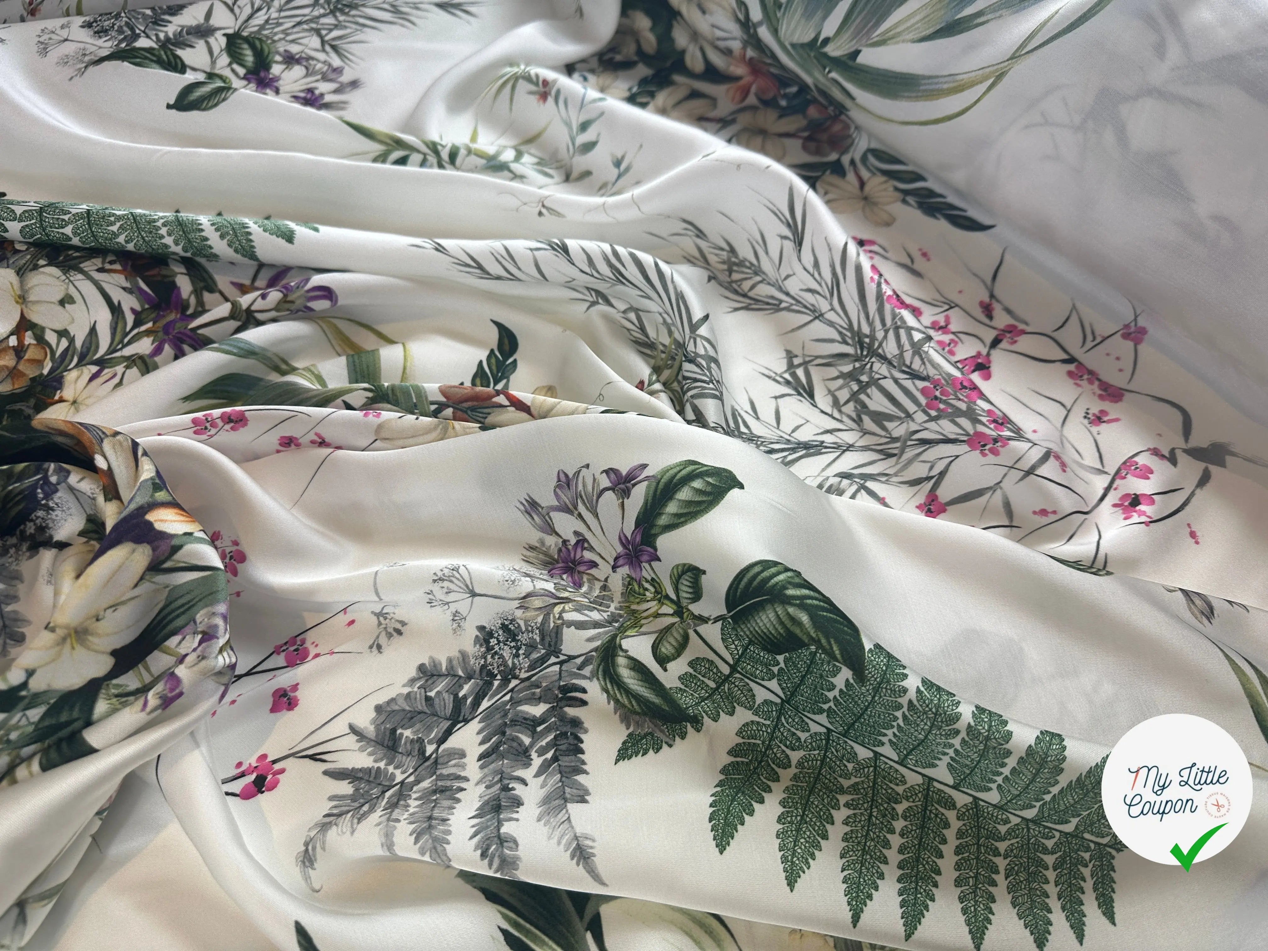 SATIN LOURD VISCOSE JARDIN DES PLANTES MLC INTERN