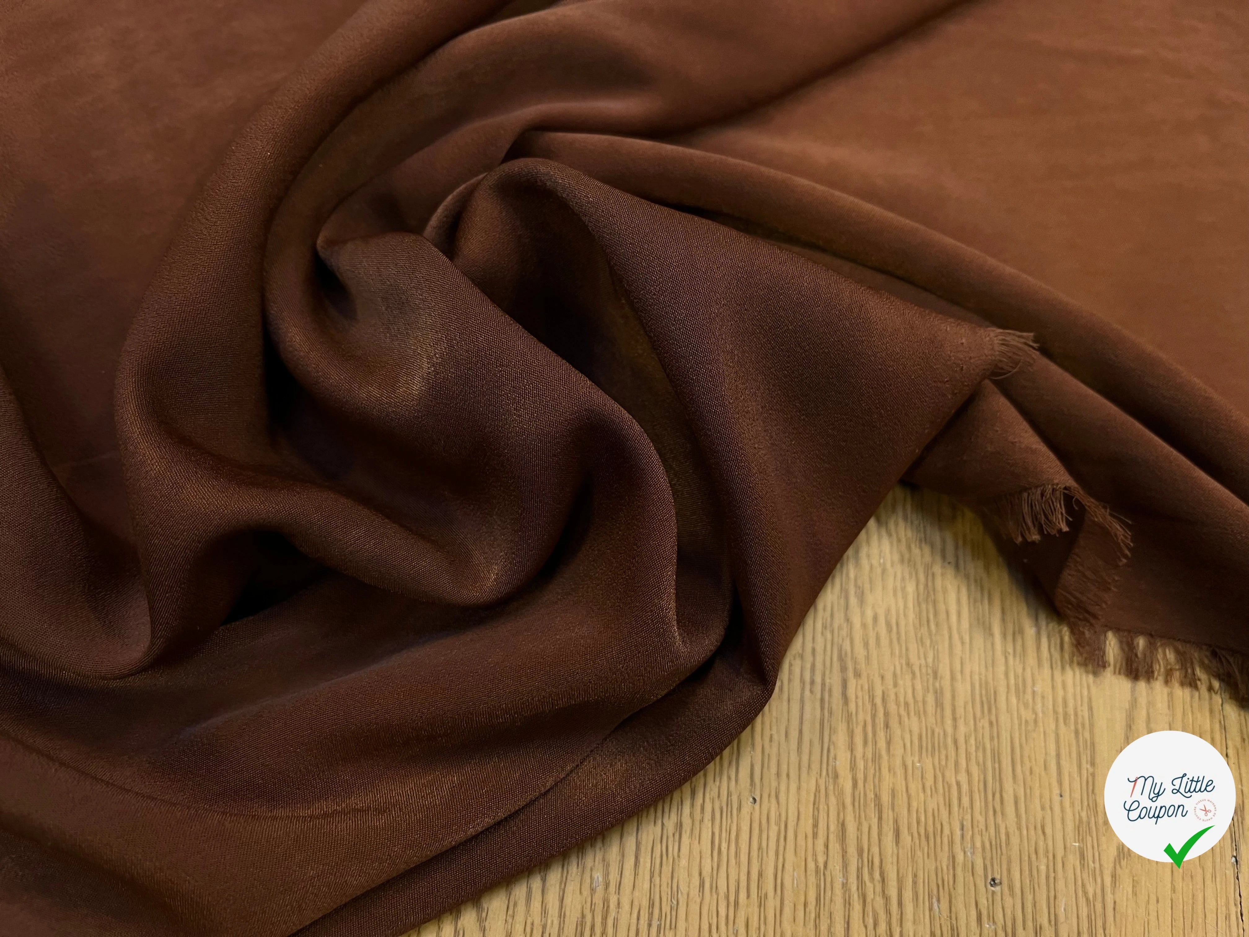 SATIN PEAU DE PÊCHE FLUIDE COGNAC - My Little Coupon