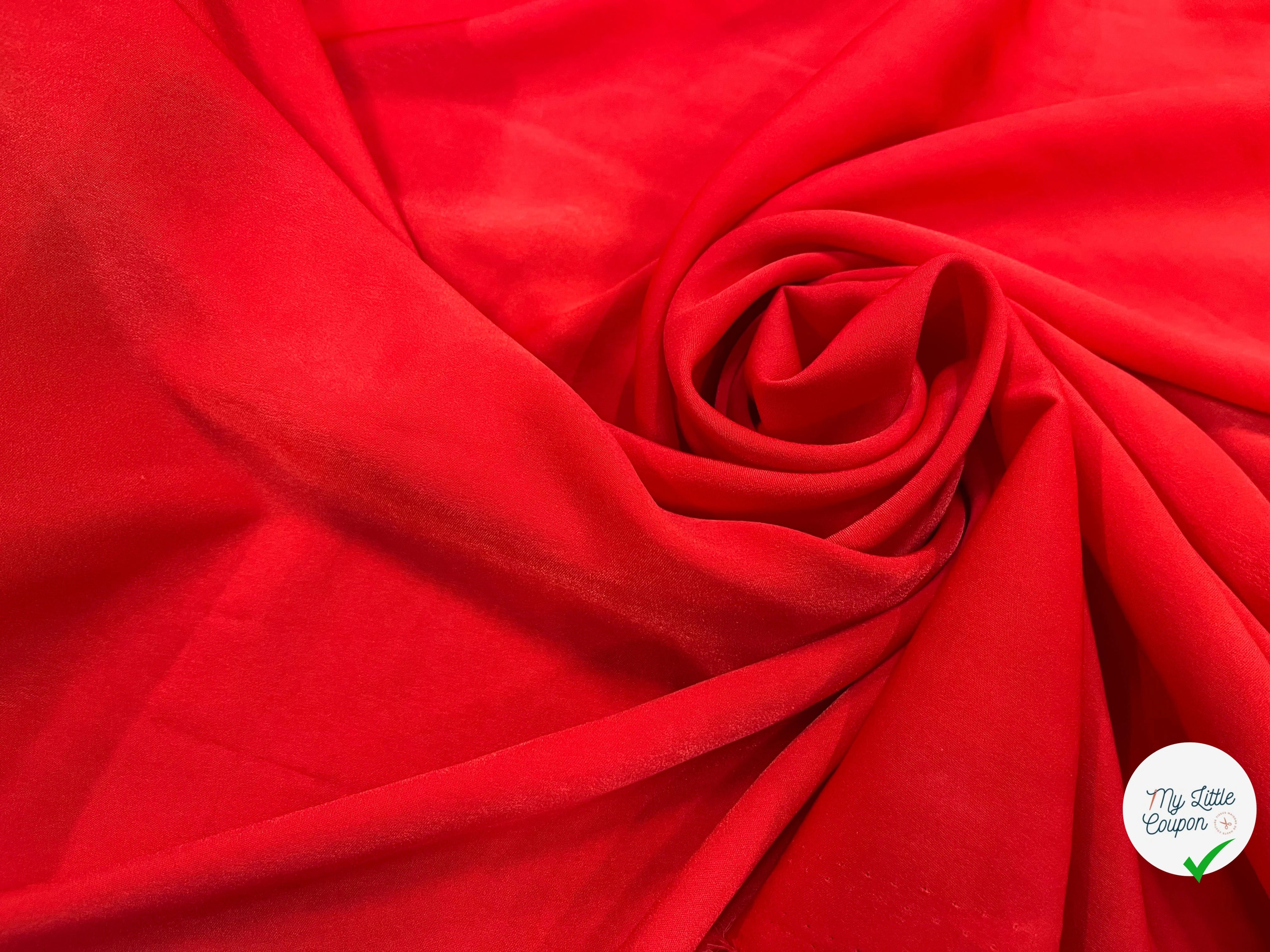 SATIN PEAU DE PÊCHE FLUIDE CORAL - My Little Coupon