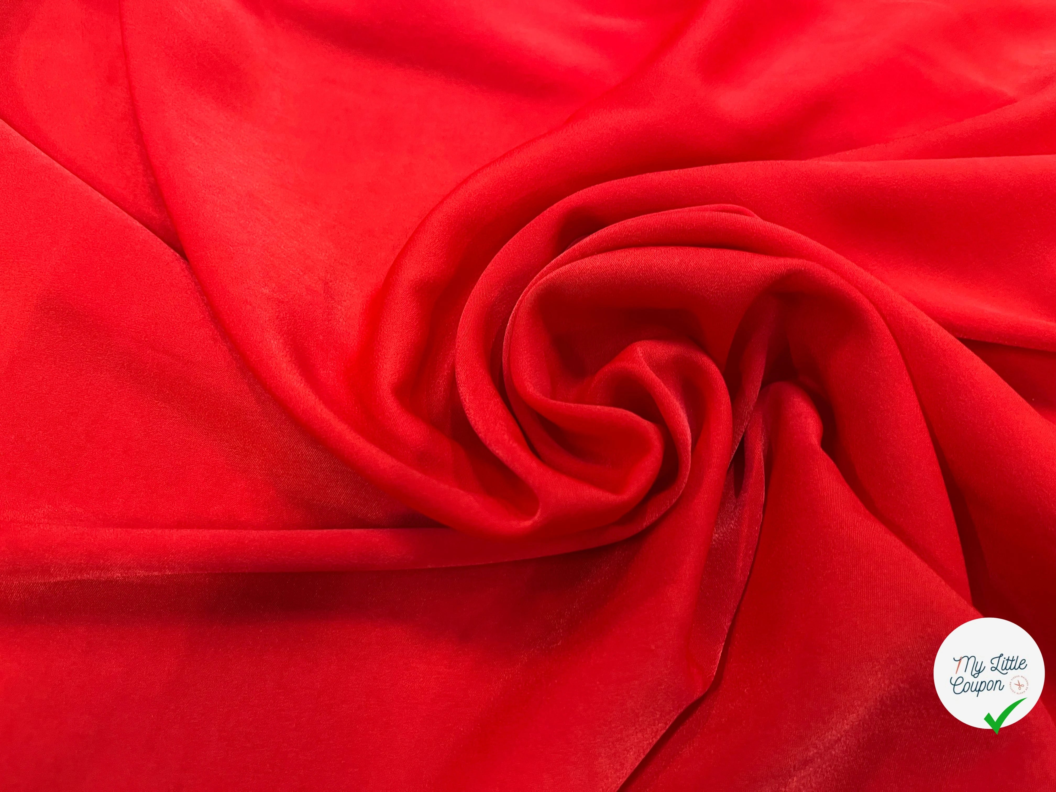 SATIN PEAU DE PÊCHE FLUIDE CORAL - My Little Coupon