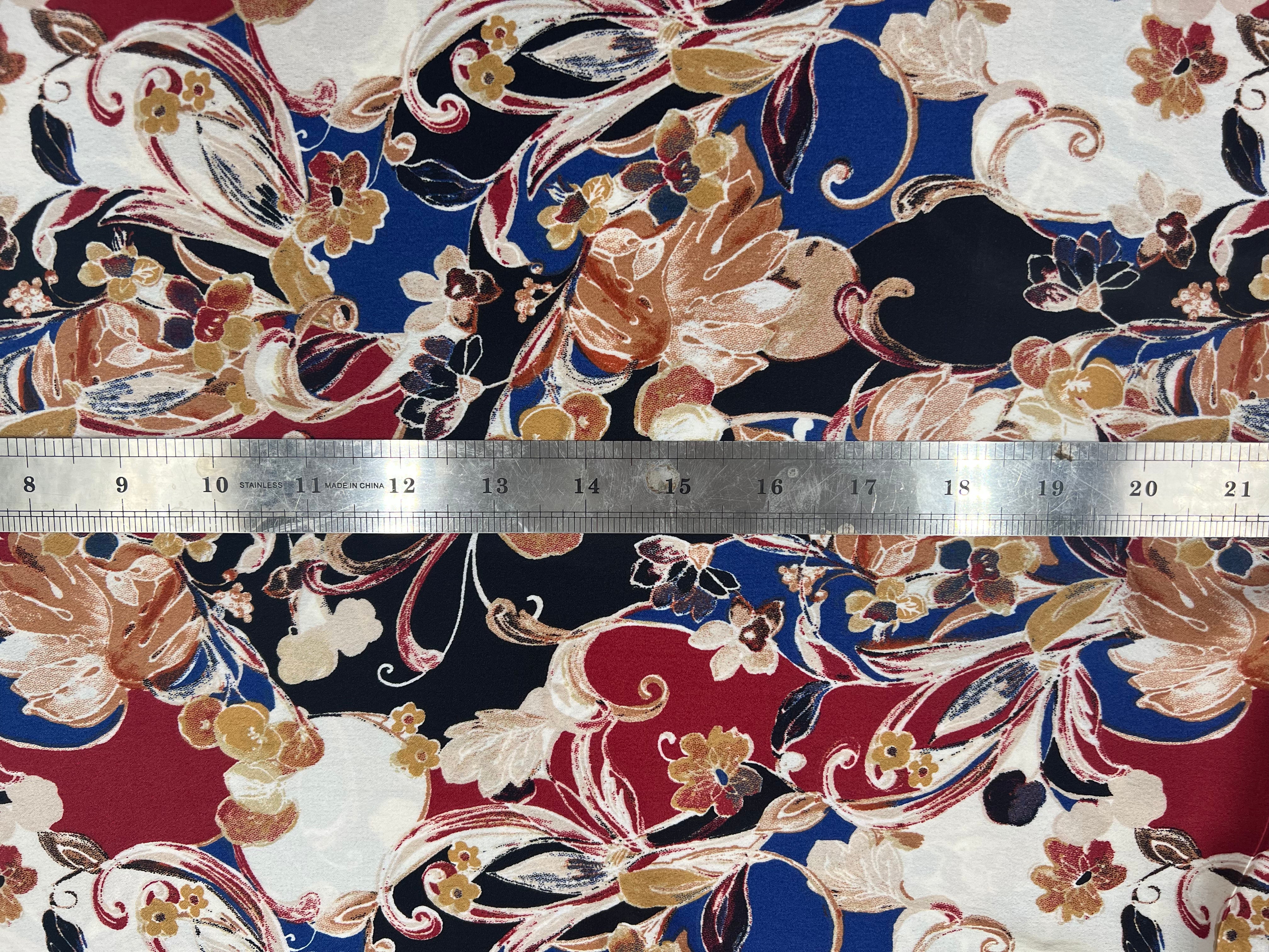 SATIN PEAU D'ANGE IMPRIMÉ ÉLÉGANCE PICTURALE MLC INTERN