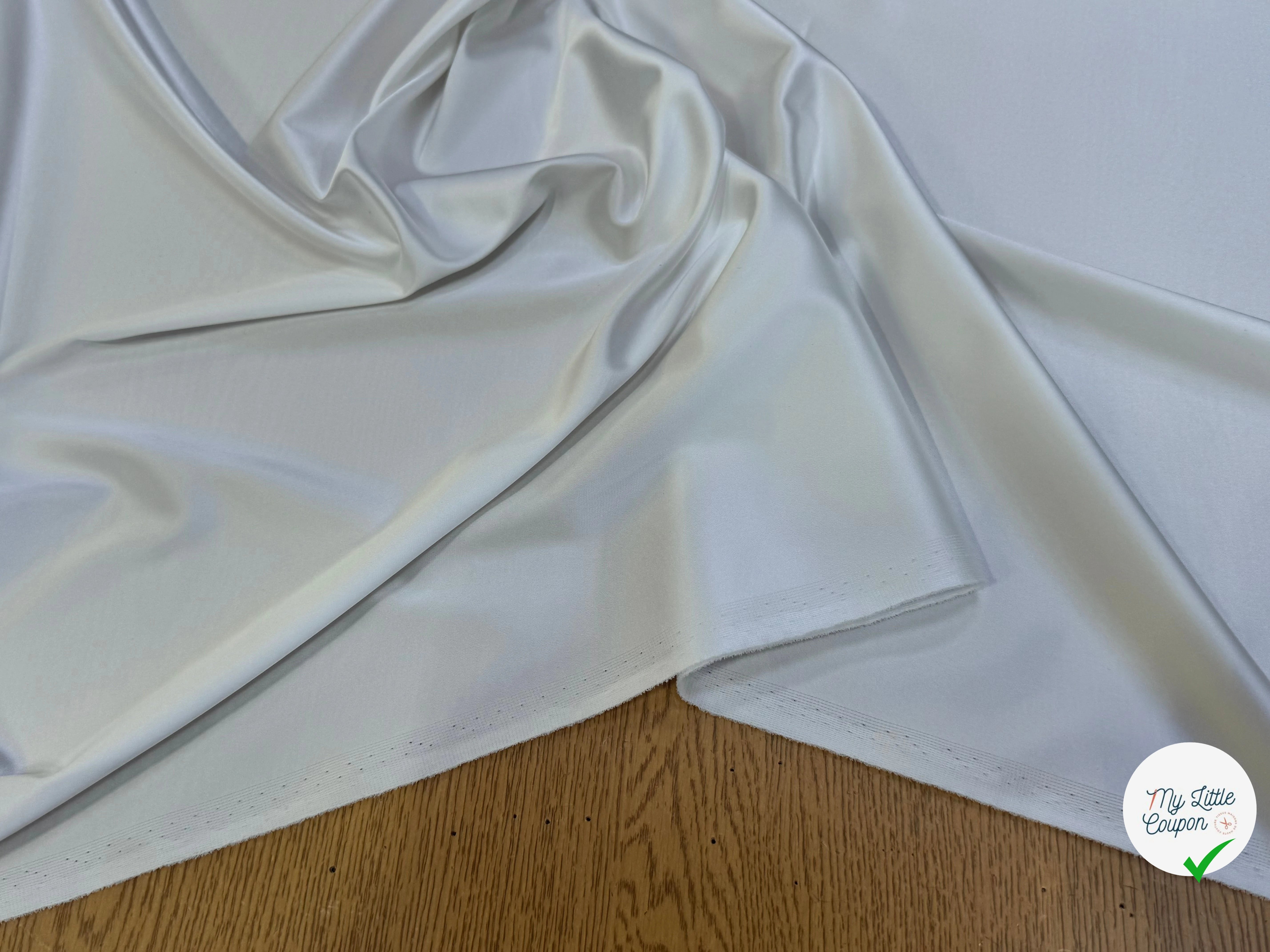 SATIN RICHE FLUIDE IVOIRE STRETCH - My Little Coupon
