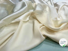 SATIN SOIE VISCOSE  IVOIRE SATINÉ LAIZE 60CM - My Little Coupon