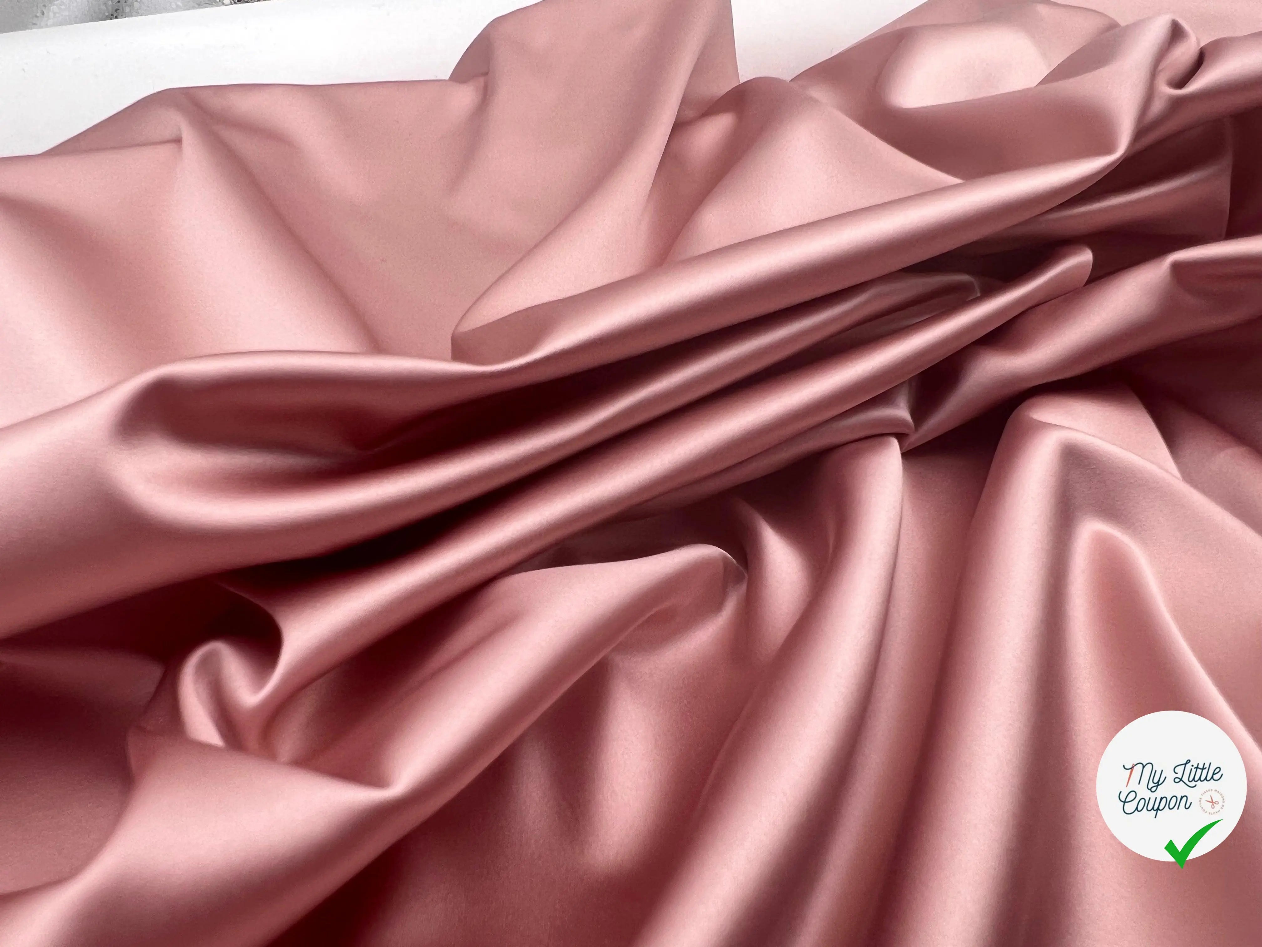 SATIN STRETCH COULEUR GLOSS - My Little Coupon - tissu - coudre