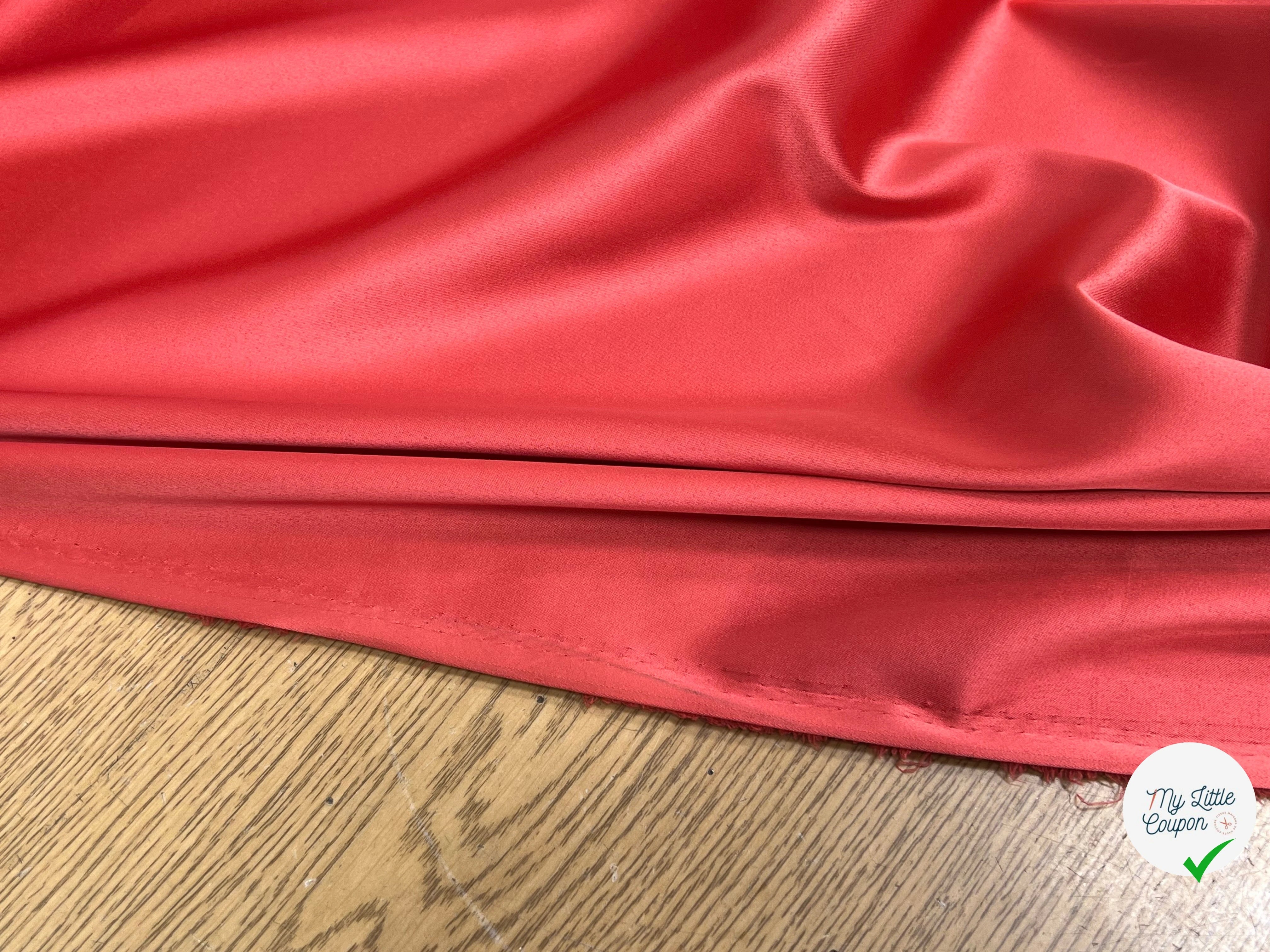 SATIN STRETCH FLUIDE GRENADINE - My Little Coupon