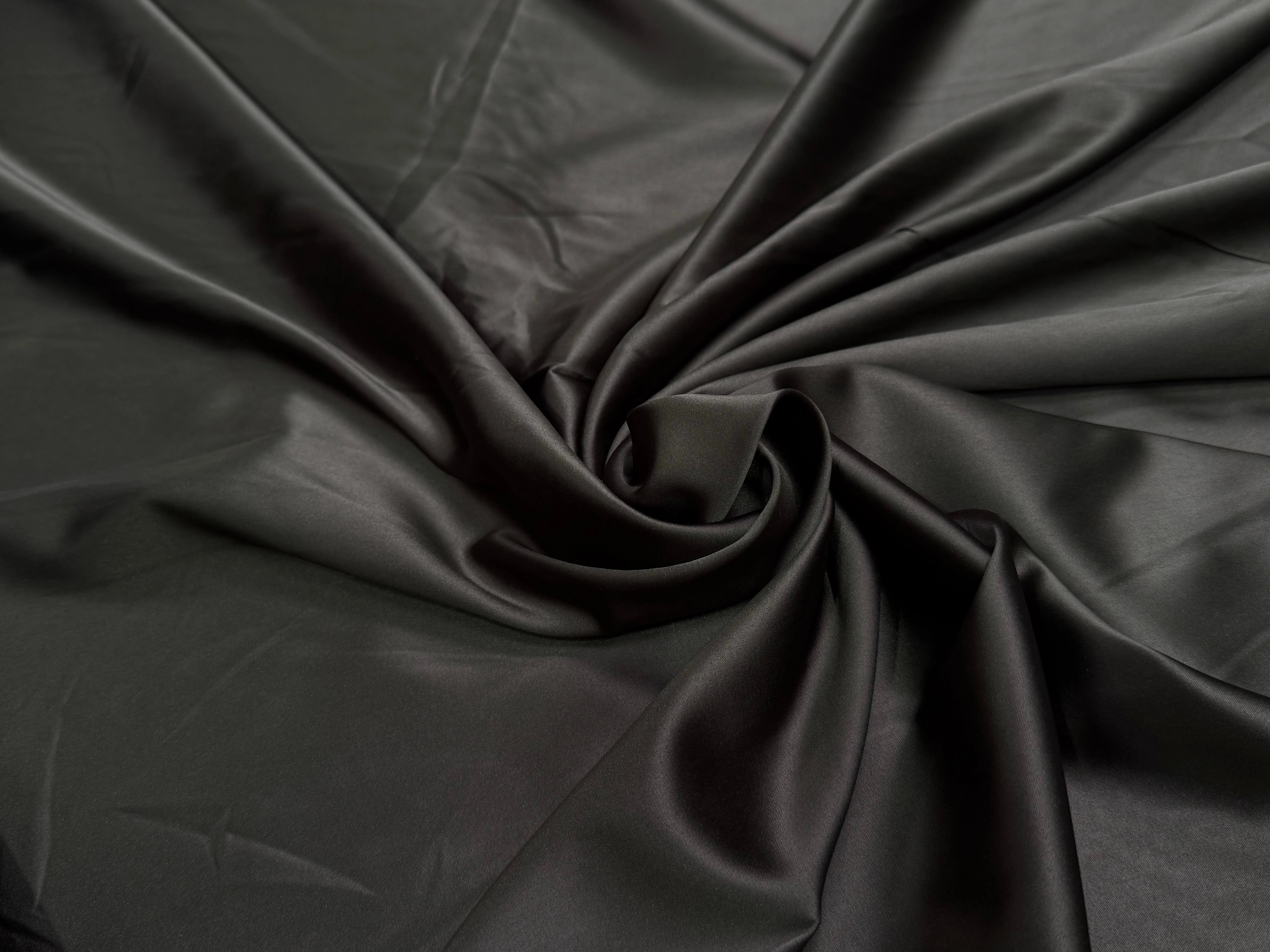 SATIN STRETCH MARRON NOISETTE FLUIDE - My Little Coupon