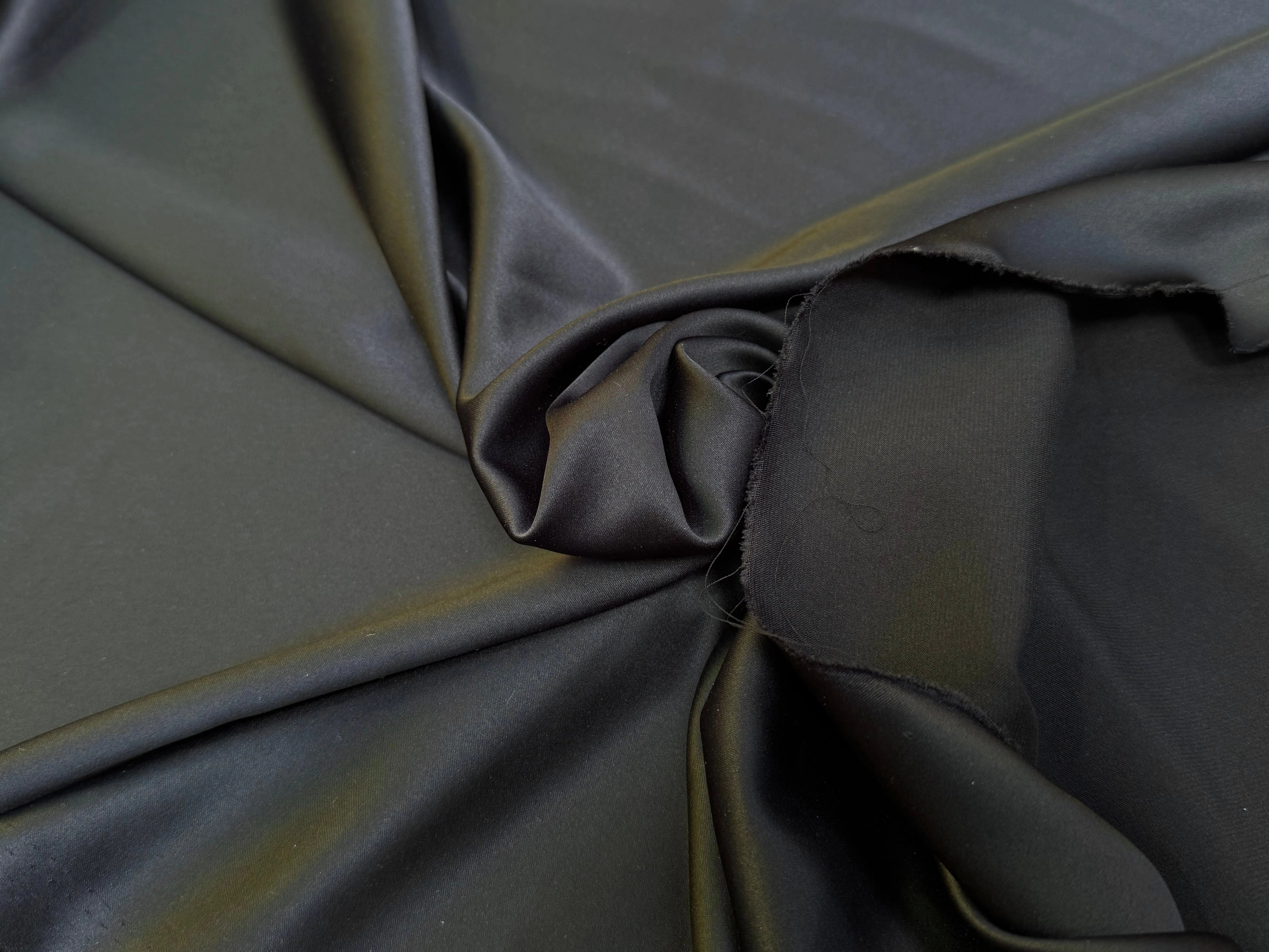 SATIN STRETCH NOIR FLUIDE - My Little Coupon