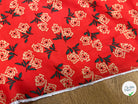 SATIN VISCOSE IMPRIMÉ FLEURS FOND CORAIL SUPER FLUIDE - My Little Coupon