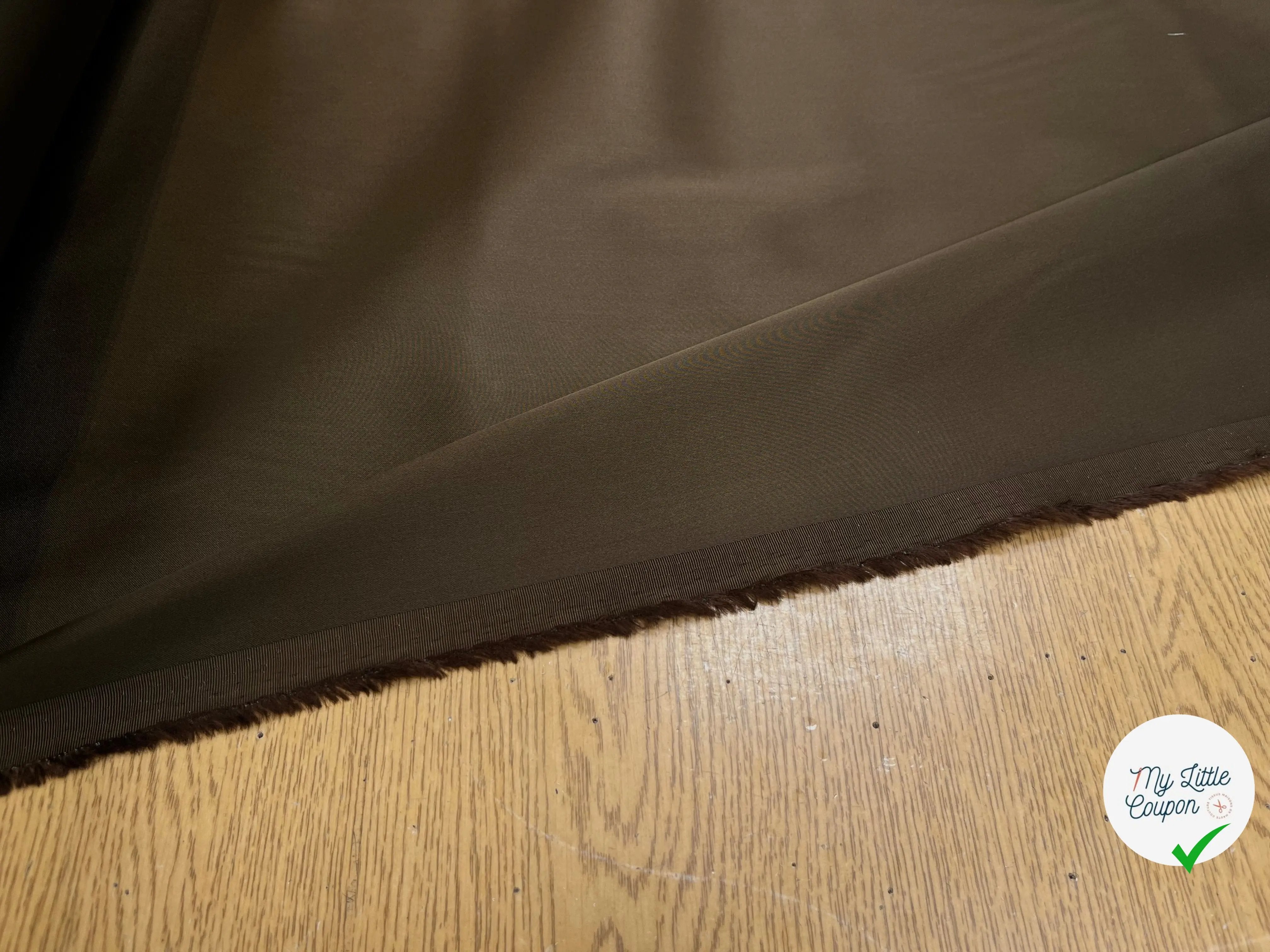 SATIN  VISCOSE LOURD CAFÉ DOLCÉ STRETCH - My Little Coupon