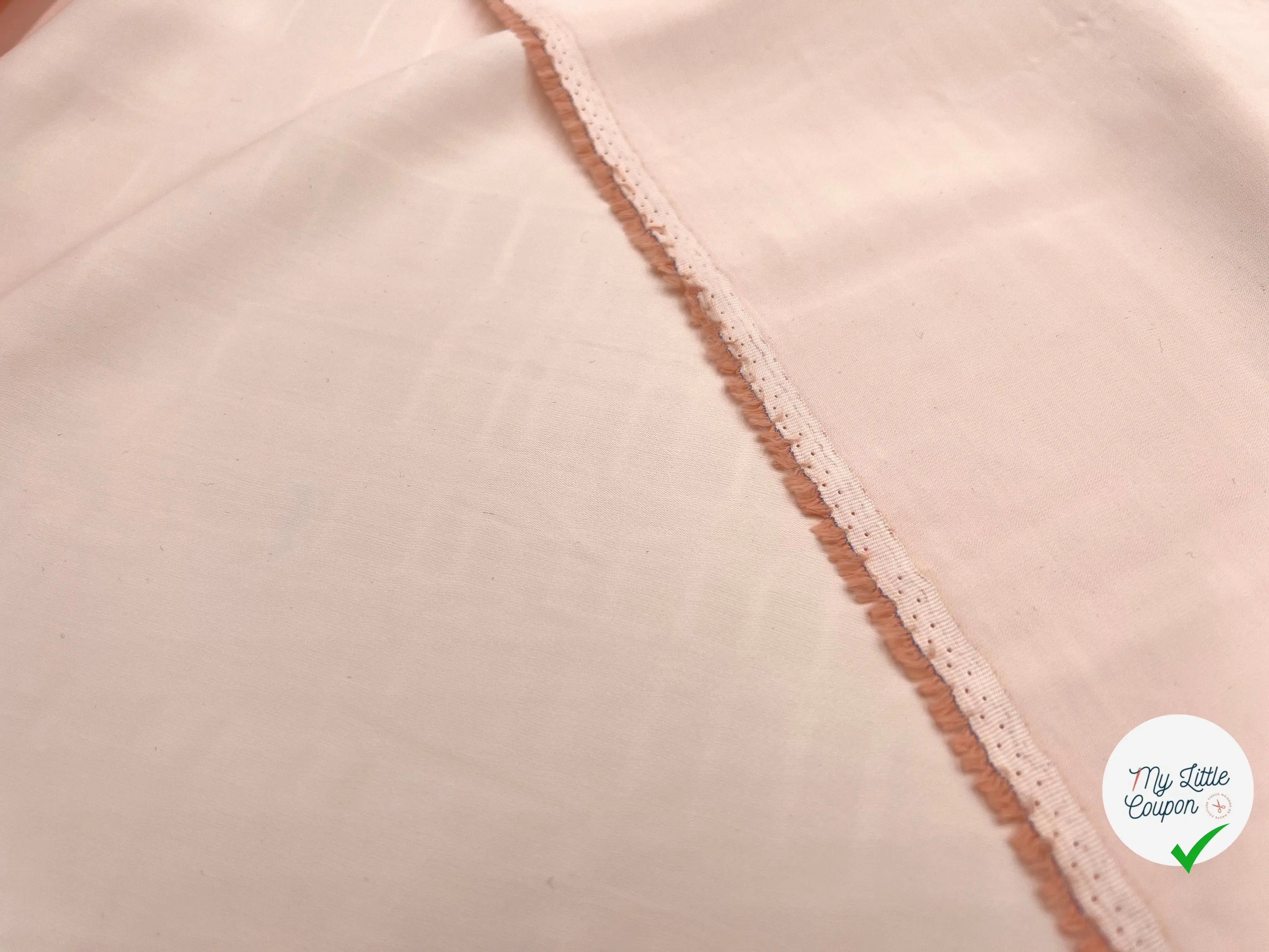 SATIN VISCOSE ROSE CLAIR - My Little Coupon - tissu - coudre