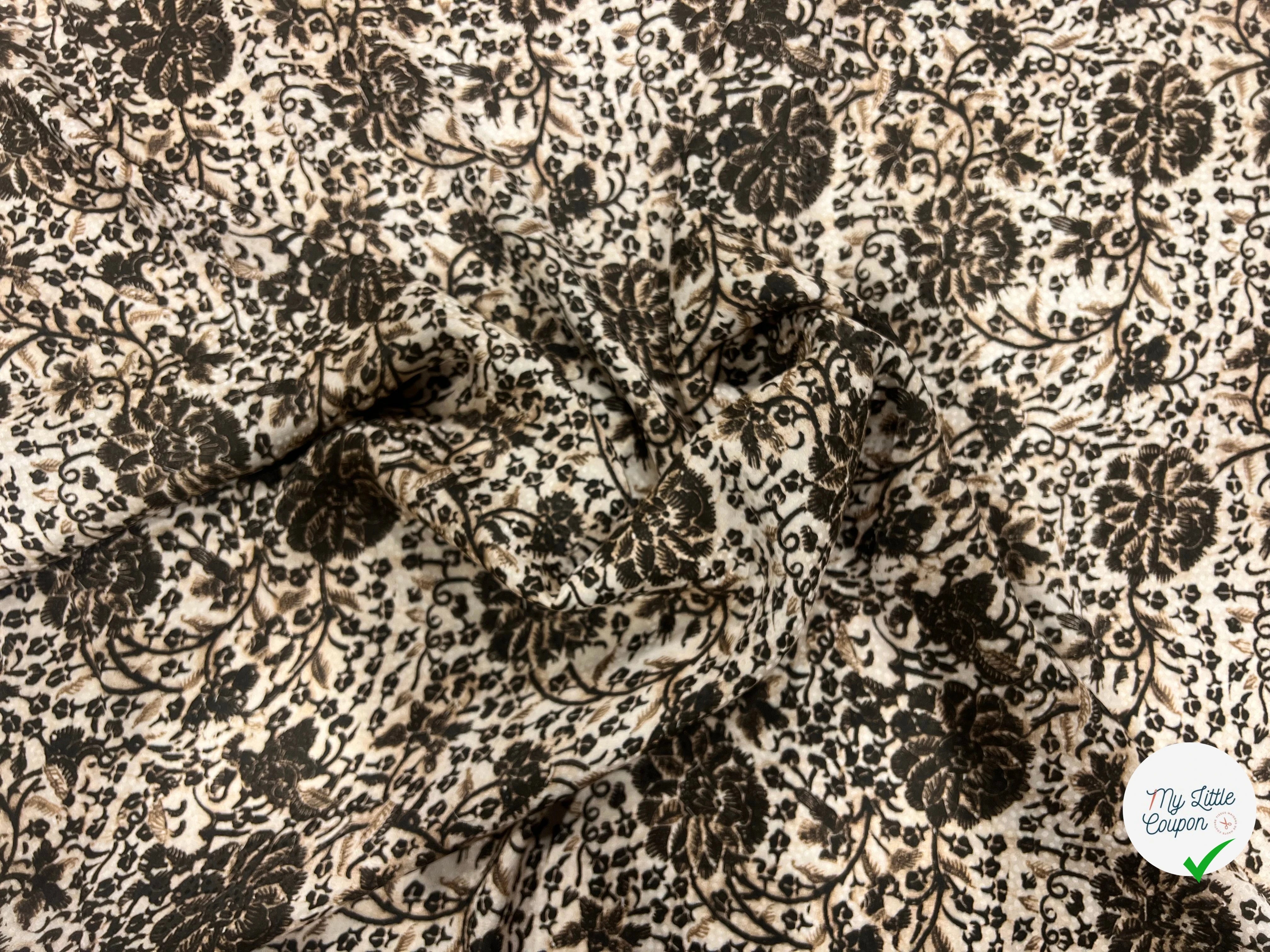 SATIN VISCOSE SOIE JACQUARD - My Little Coupon