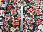 SATIN VOILE DE COTON ÉMERISE PREMIUM FOND NOIR DOUX MADE IN ITALY - My Little Coupon
