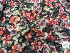 SATIN VOILE DE COTON ÉMERISE PREMIUM FOND NOIR DOUX MADE IN ITALY - My Little Coupon