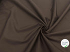 SATINETTE DE COTON CHOCOLAT - coupon de tissu de 3 mètres - My Little Coupon - tissu - coudre
