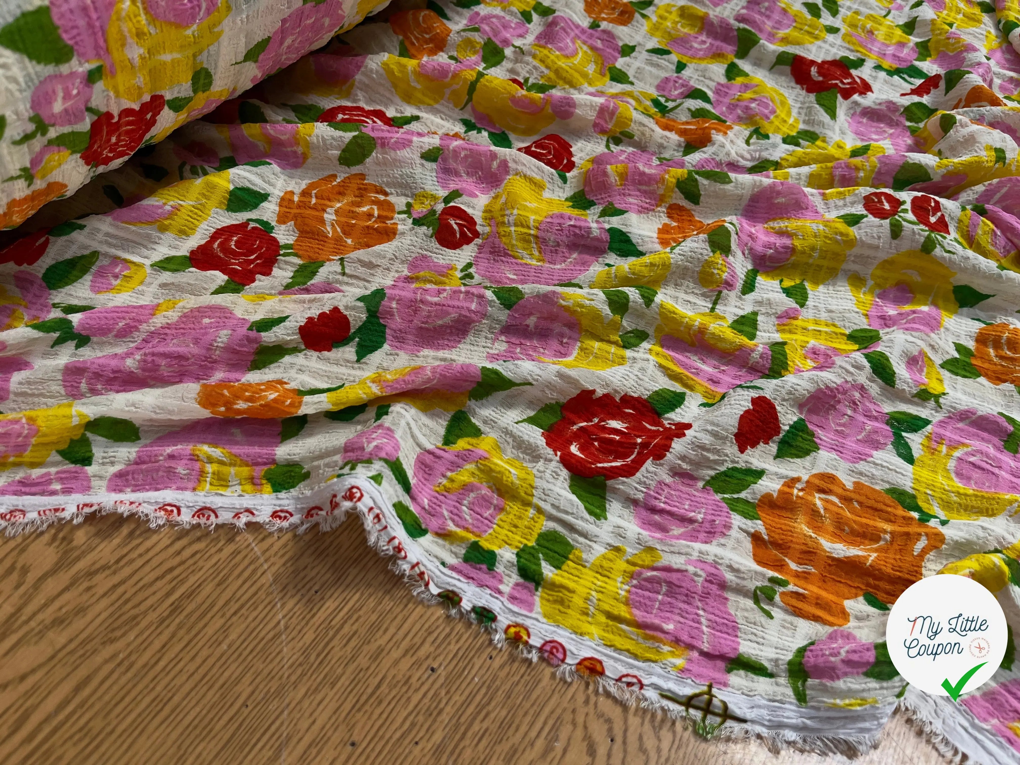 SEERSUCKER FLEURS MULTICOLOR - My Little Coupon
