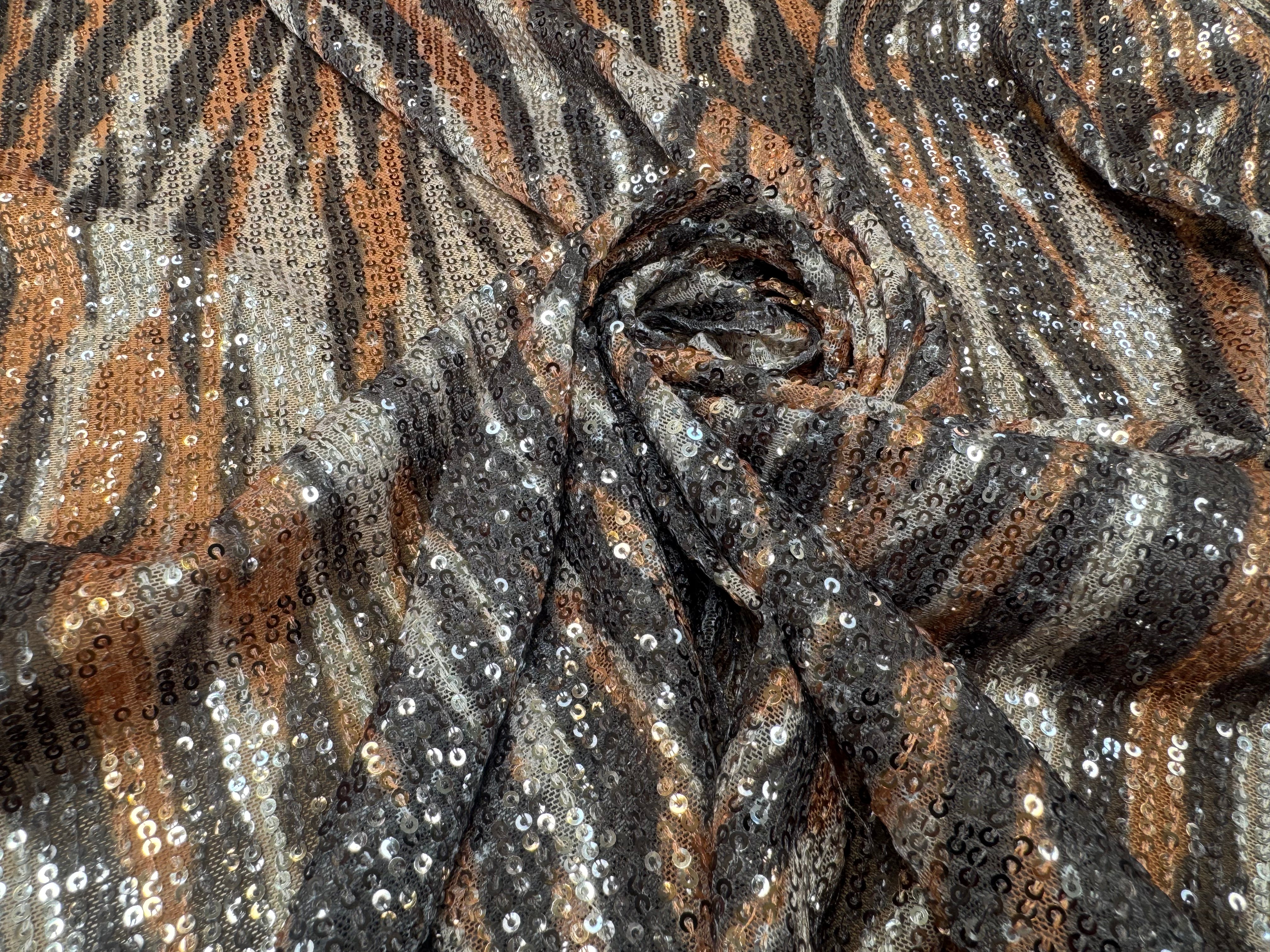 SEQUIN MOTIFS TIGRE - My Little Coupon