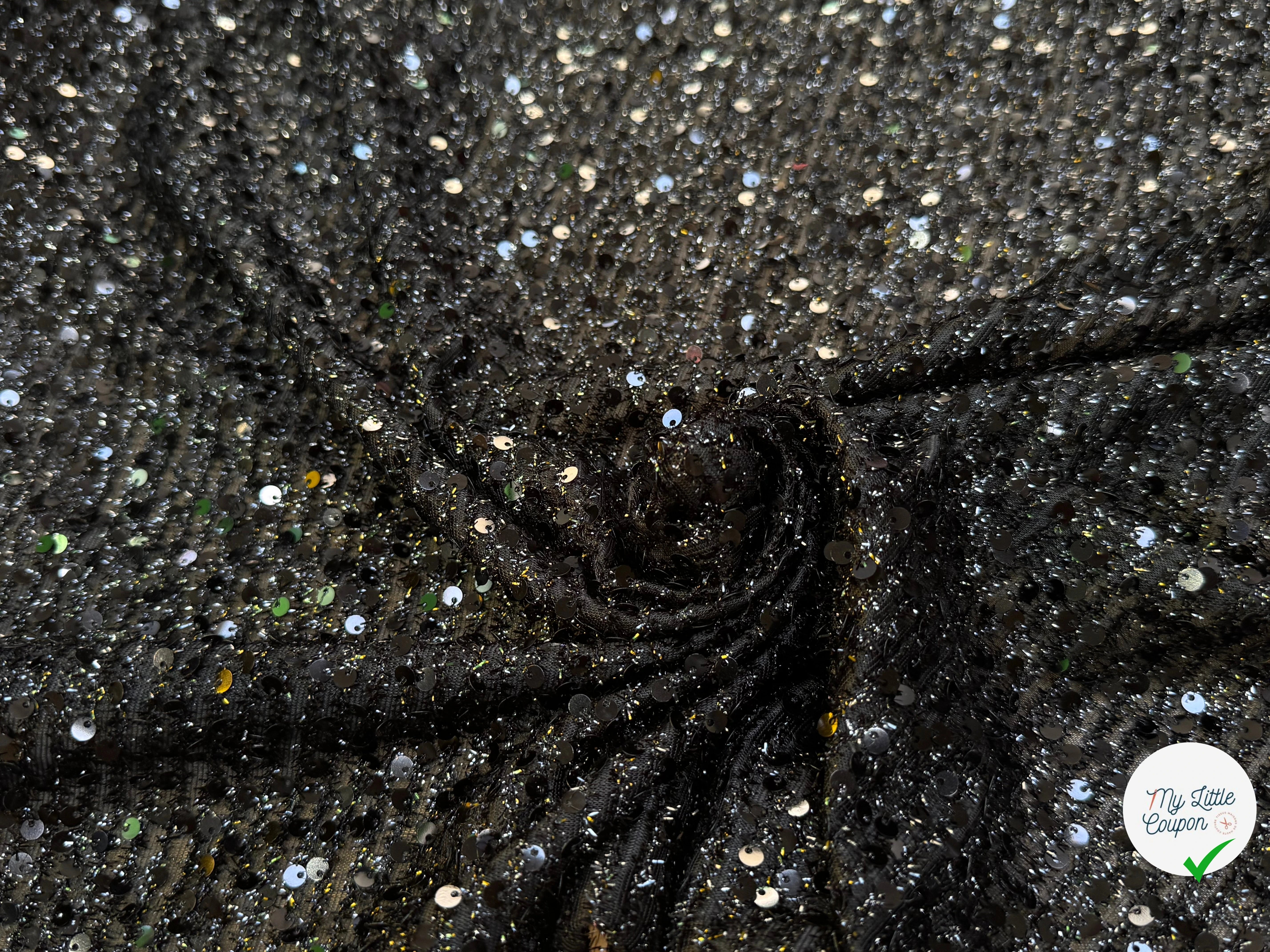 SEQUIN PAILLETTE BRODÉ NOIR - My Little Coupon