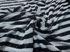SEQUIN RAYURES BLANC ET NOIR ITALIENNE - My Little Coupon