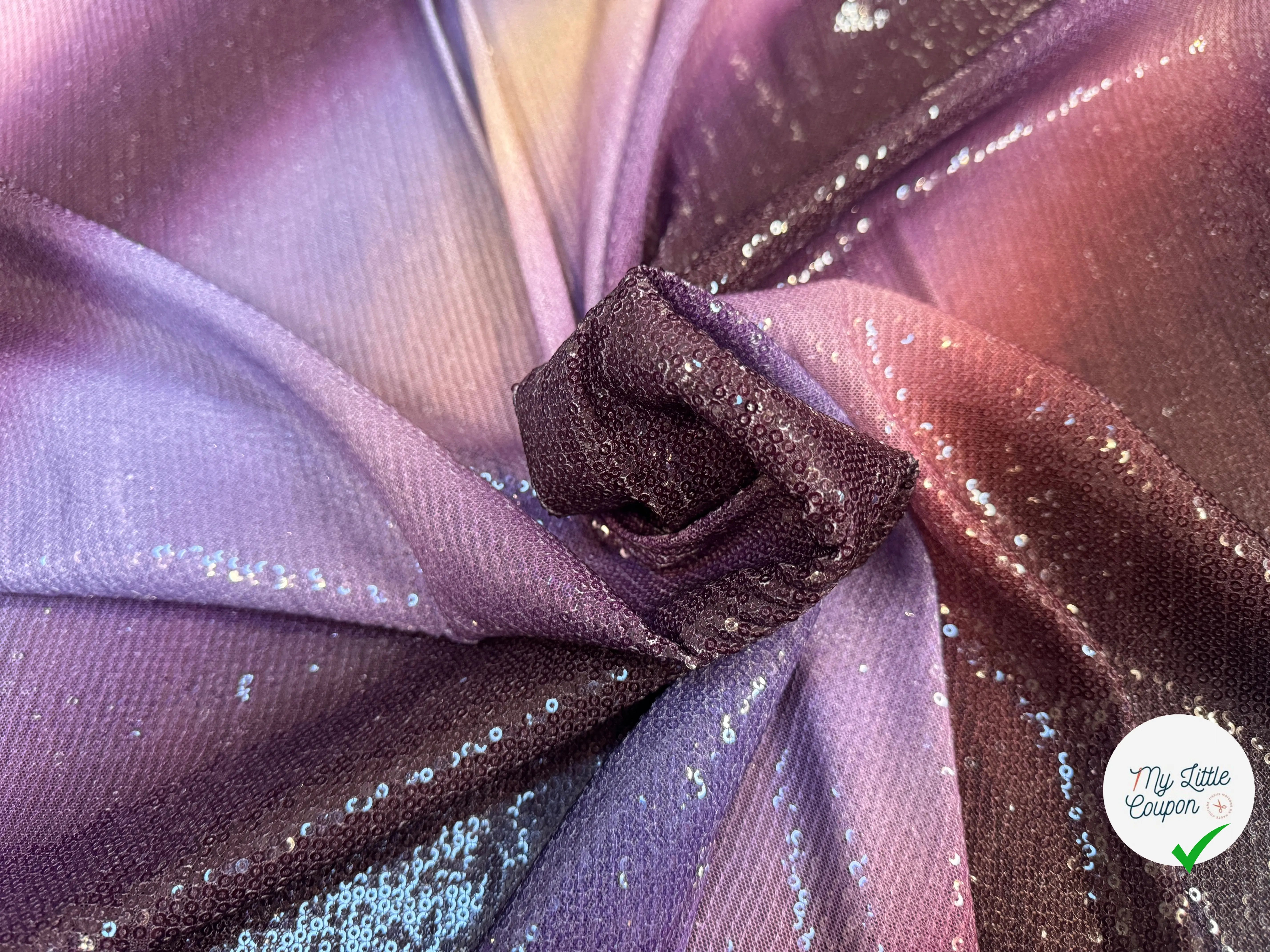 SEQUIN STRETCH DÉGRADÉ VIOLET - My Little Coupon