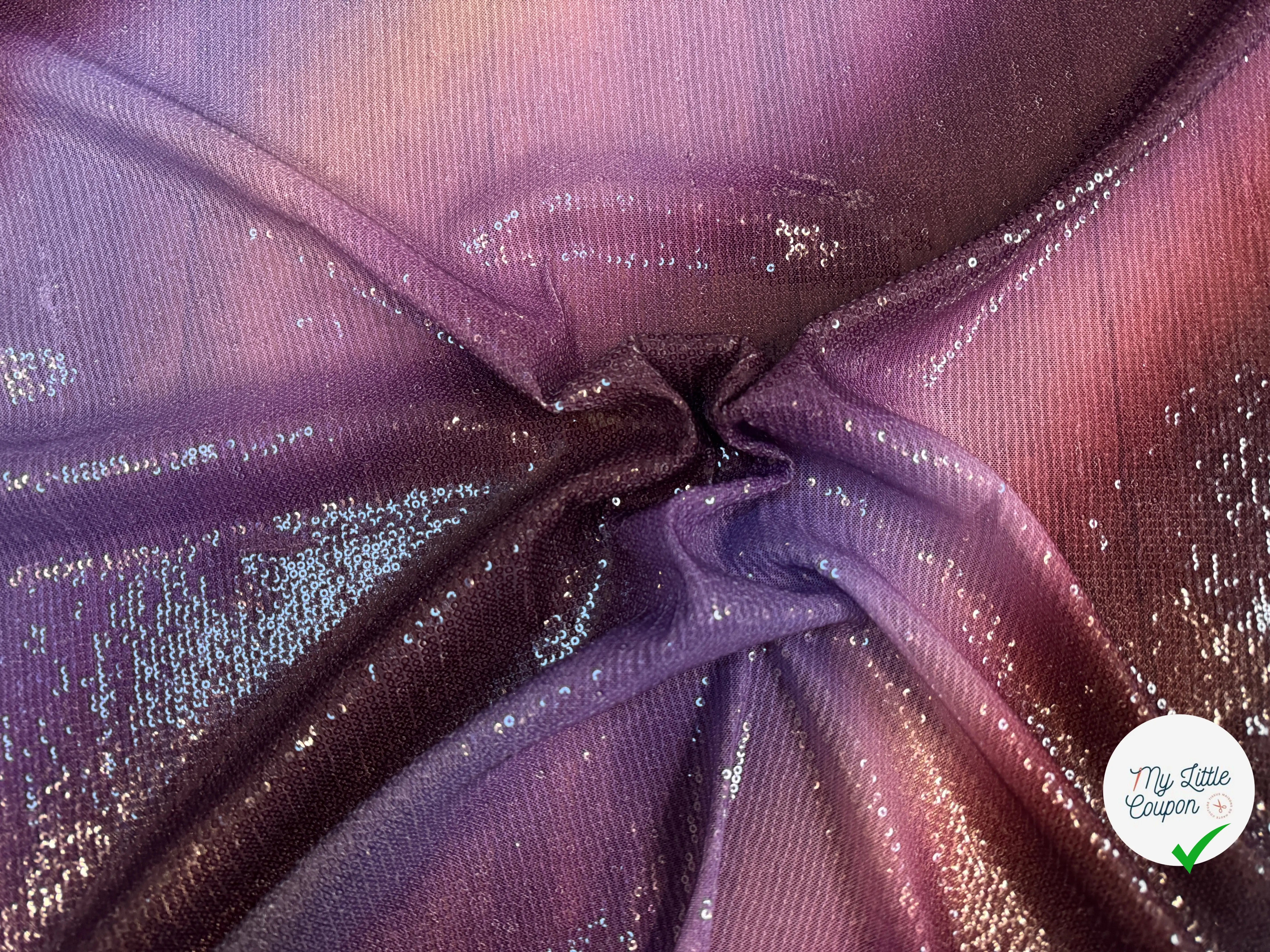 SEQUIN STRETCH DÉGRADÉ VIOLET - My Little Coupon
